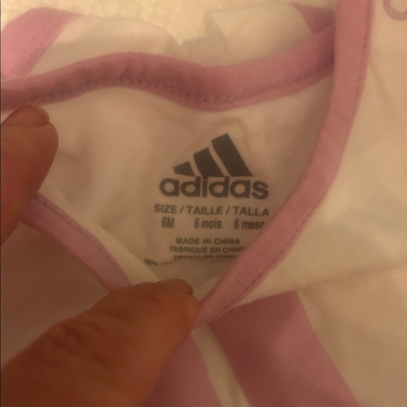 Adidas Kids Bodysuit Set - White and Pink - Picture 4 of 6